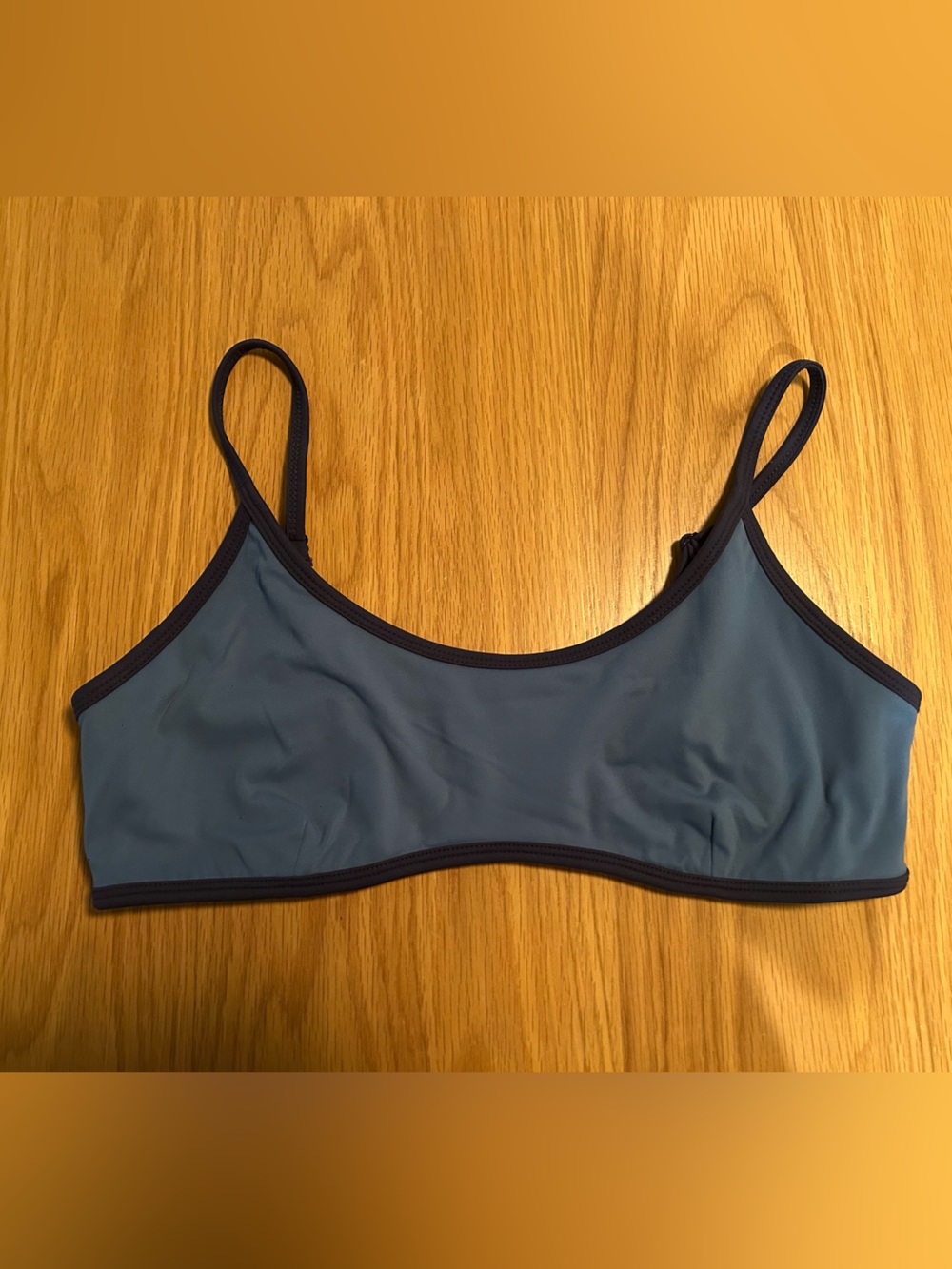 Daily Drills Go! Stretch Bra - Cabana + Navy Blue with Tonal Patch Size XL NWOT